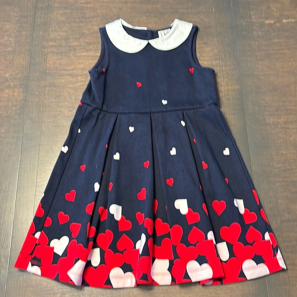 Girls Janie and Jack Ponte heart jumper, size 4